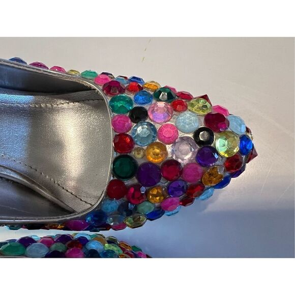 Haus of Price Women’s Size 7.5 Dazie Stilettos Multicolor Bling Designer Heels - Picture 15 of 16